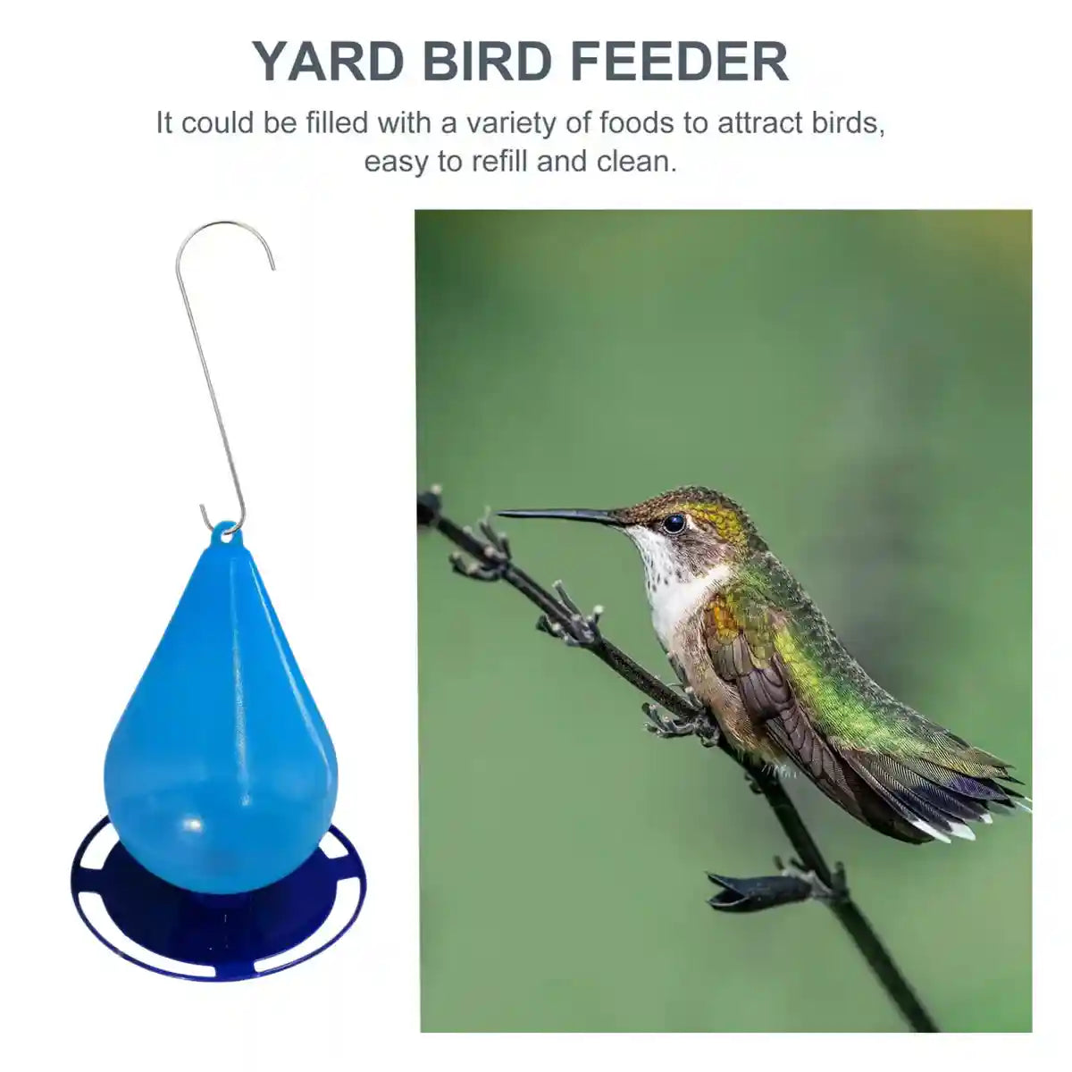 Versatile Hanging Bird Feeder for Yard Durable & Easy to Clean