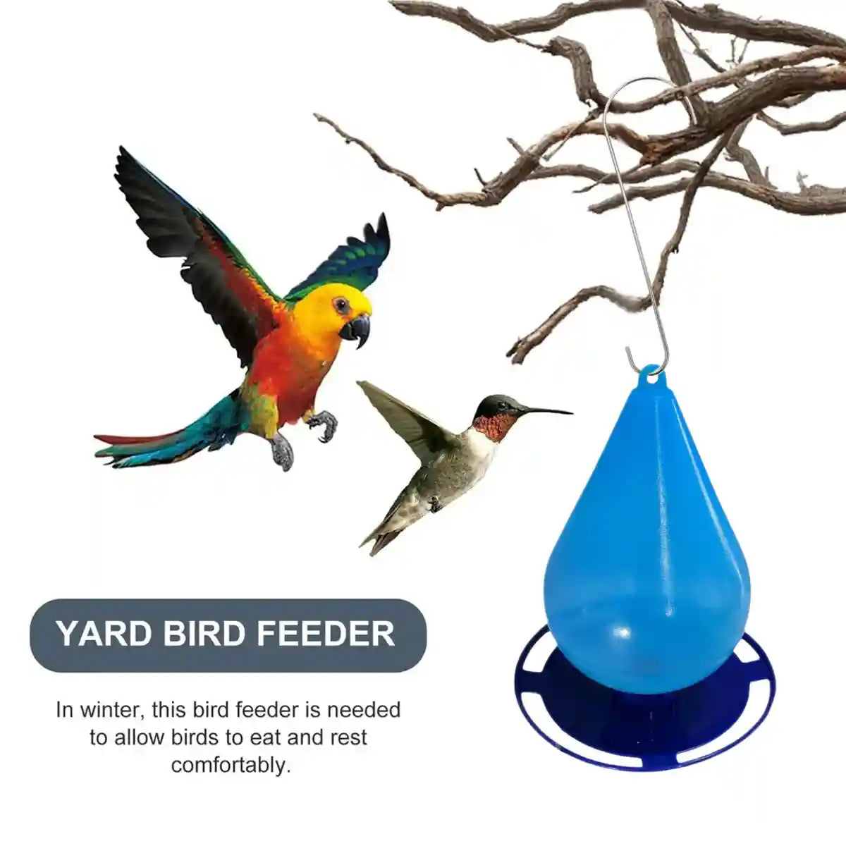 Versatile Hanging Bird Feeder for Yard Durable & Easy to Clean