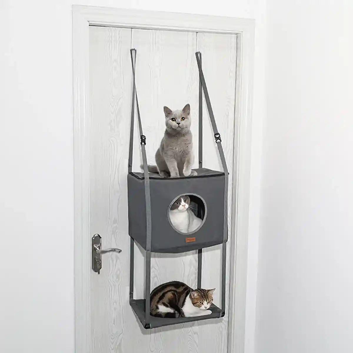 Hanging Cat Bed Cat House Metal Hook Double Hanging Cat Hanging Basket
