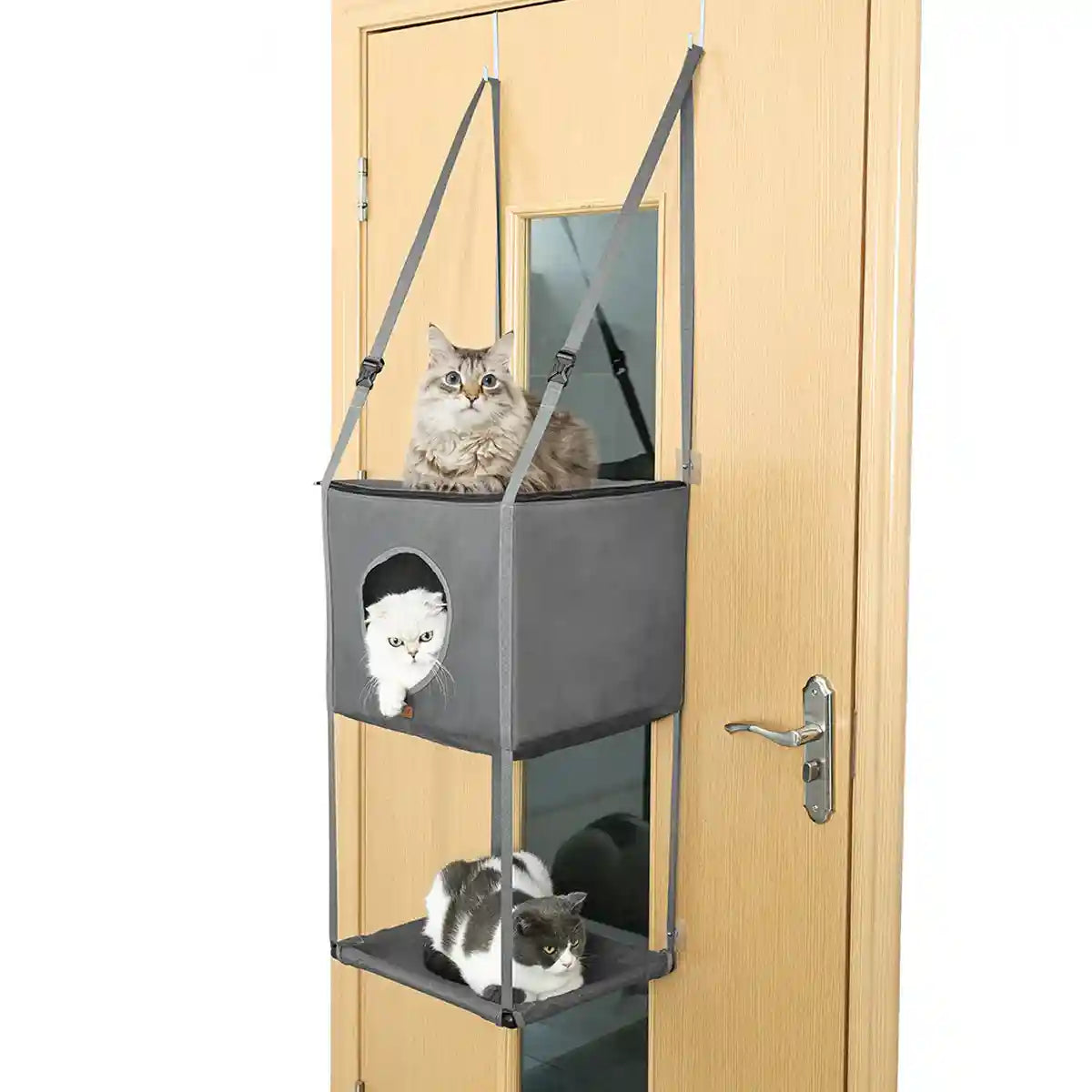 Hanging Cat Bed Cat House Metal Hook Double Hanging Cat Hanging Basket