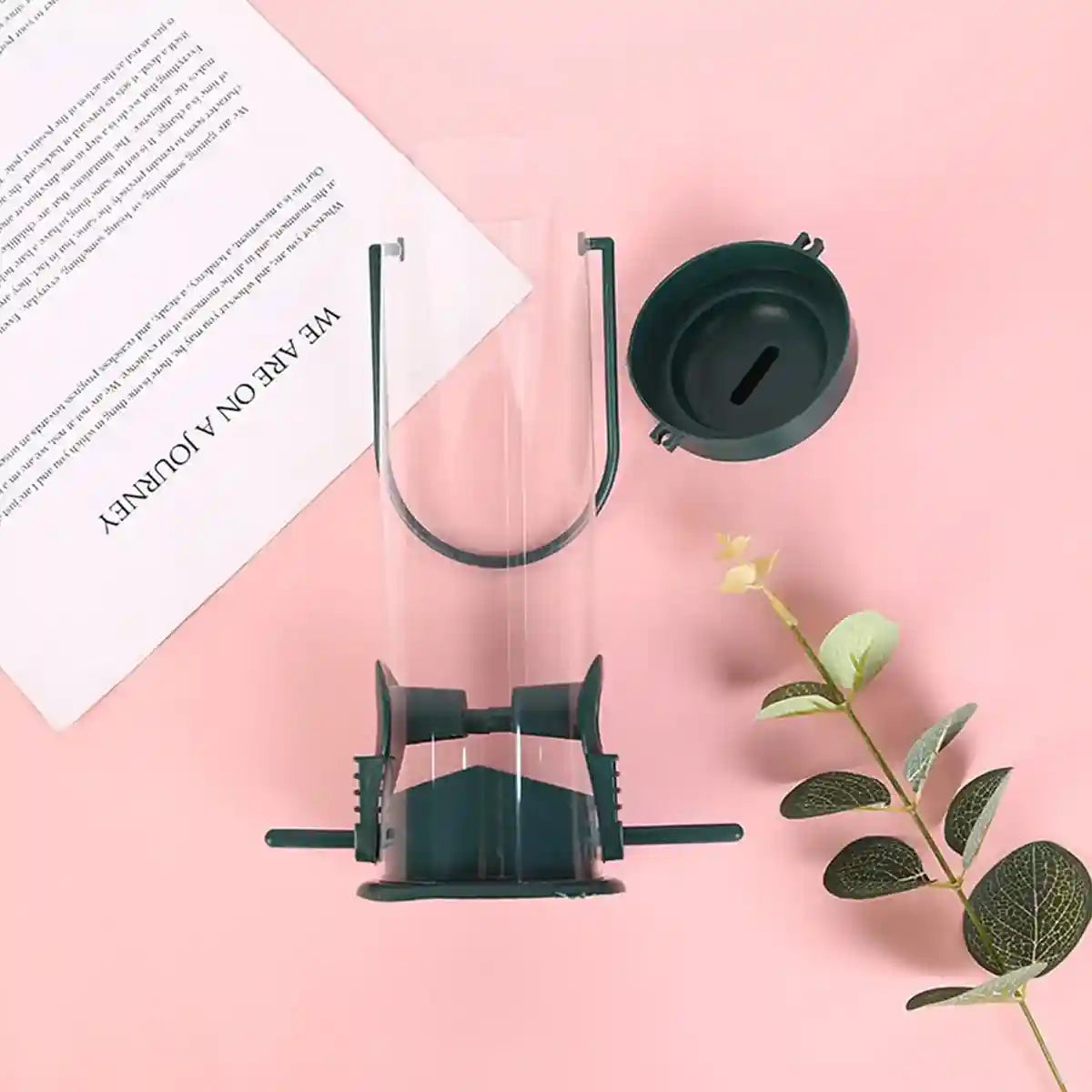 Hanging Bird Feeder With Transparent Seed Hopper