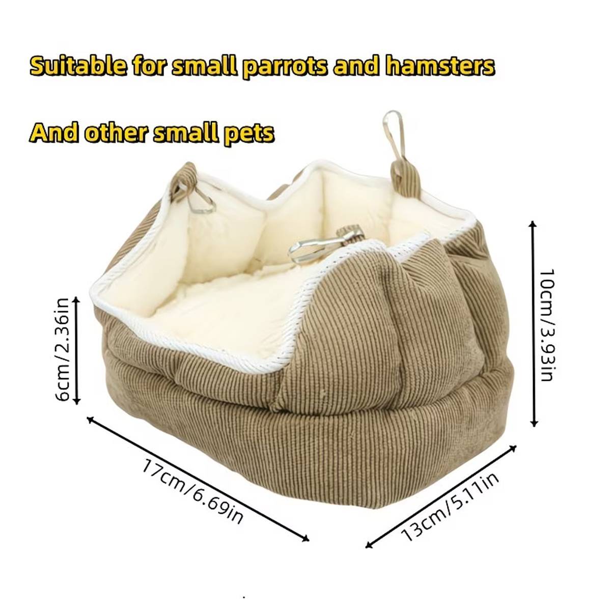 Hanging Small Pet Nest Soft Bird Hammock Bed for Cage