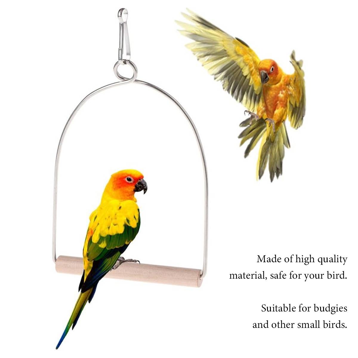 Bird Swing Perch Toy Set