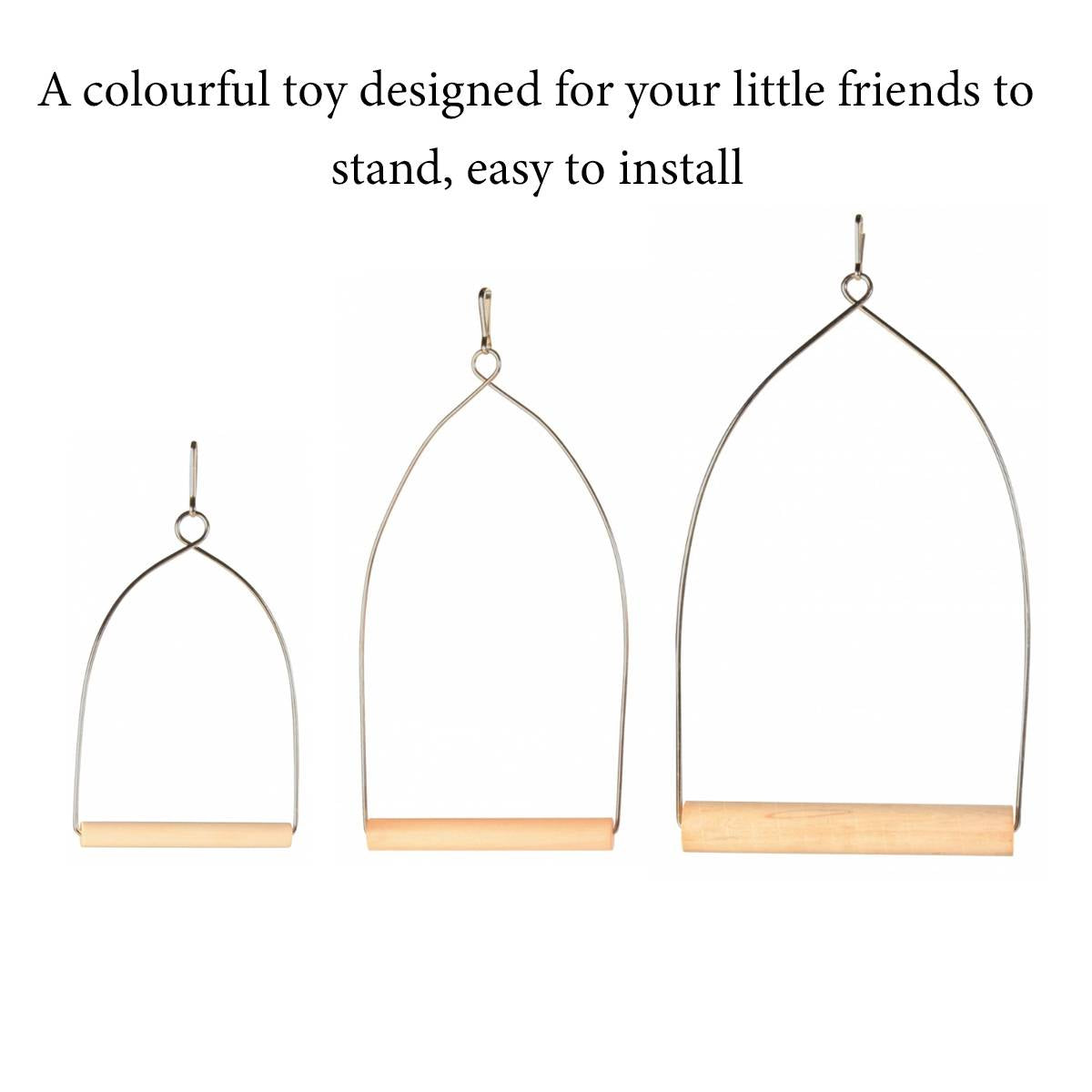 Bird Swing Perch Toy Set