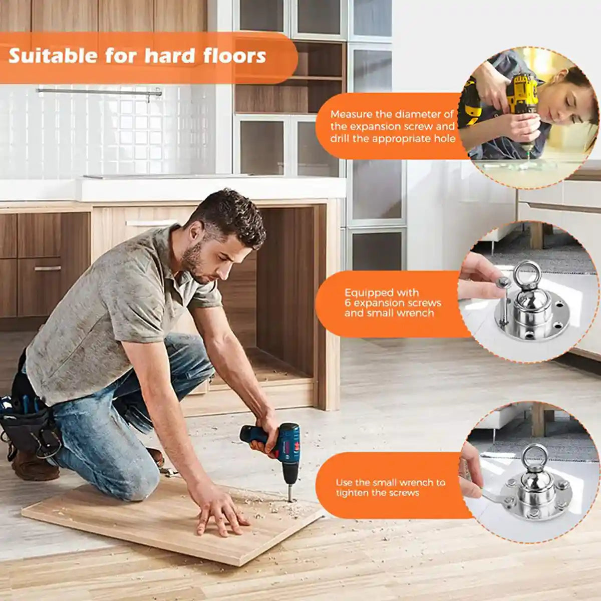 Heavy Duty Dog Stake with 360 Degree Swivel Base