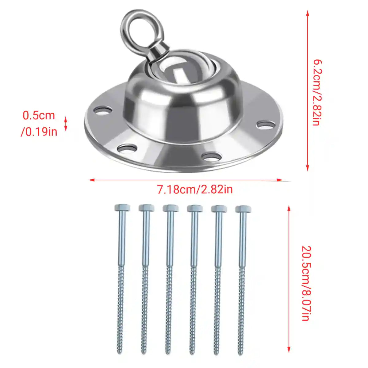 Heavy Duty Dog Stake with 360 Degree Swivel Base