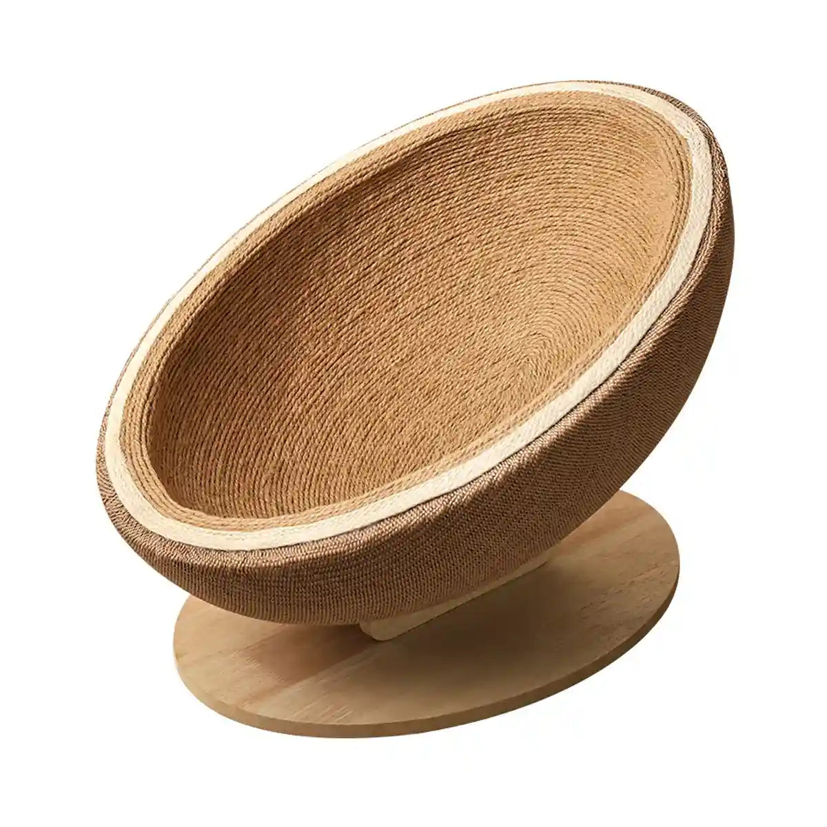 Luxury Eggshell Cat Scratching Nest for Lounging and Claw Care