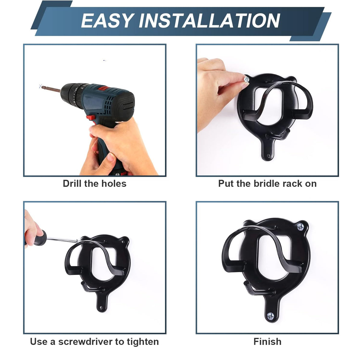 Horse Bridle Rack Wall Mount