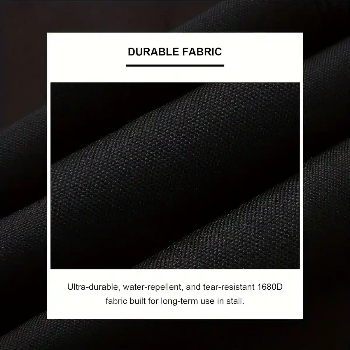 Heavy Duty Horse Stall Guard Fence with Adjustable Straps