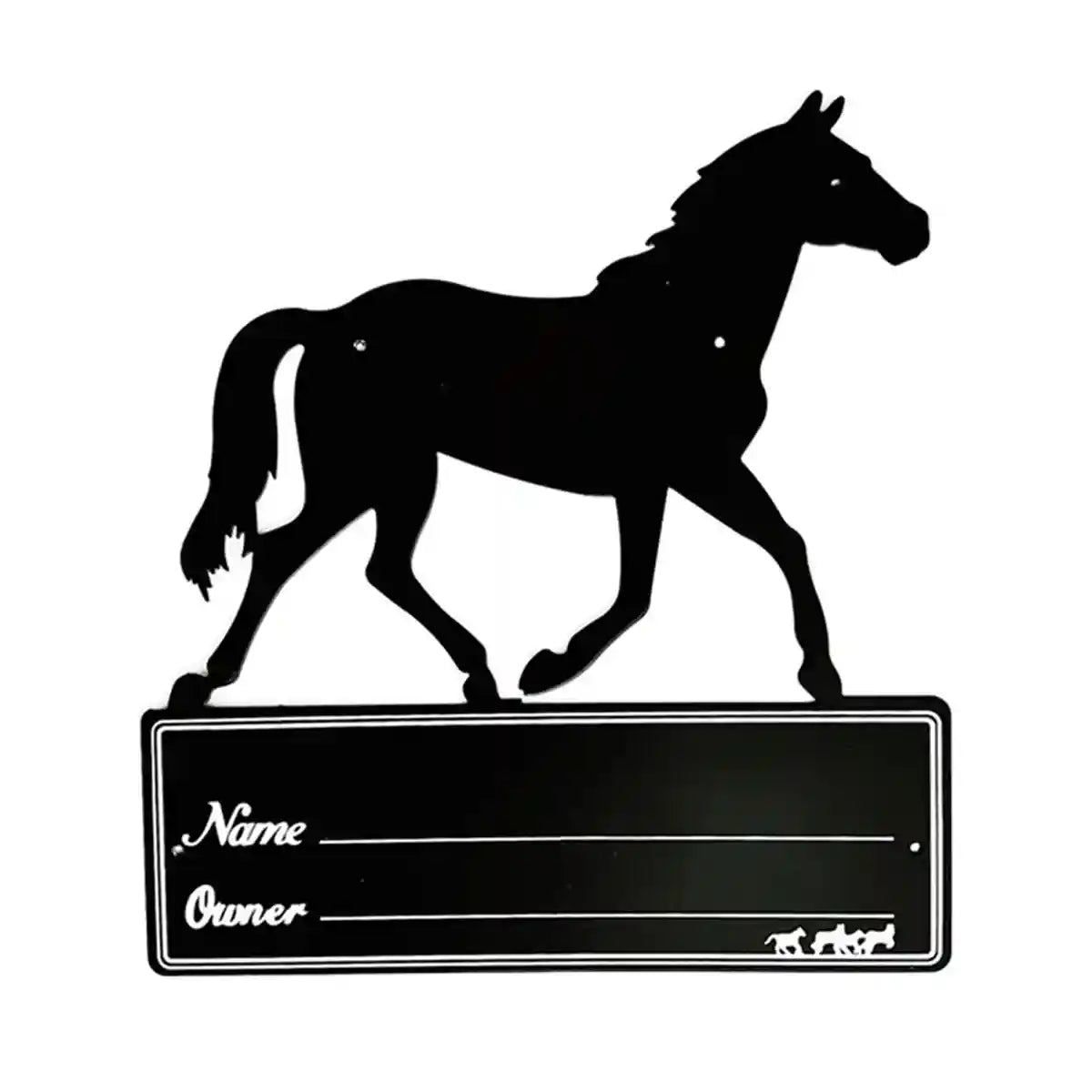 Horse Stall Name Plate Metal Stable Door Sign