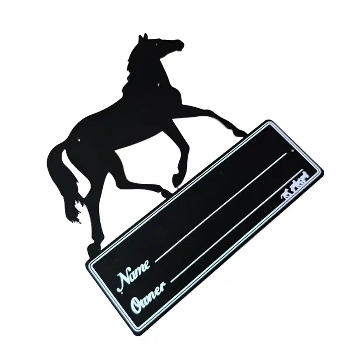 Horse Stall Name Plate Metal Stable Door Sign
