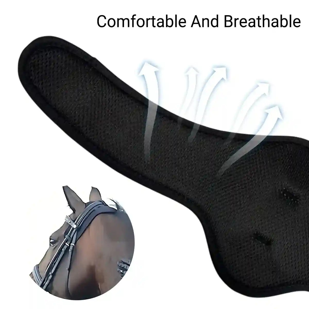 Adjustable Mesh Horse Neck Protection Belt Anti-Chafing Guard for Riding