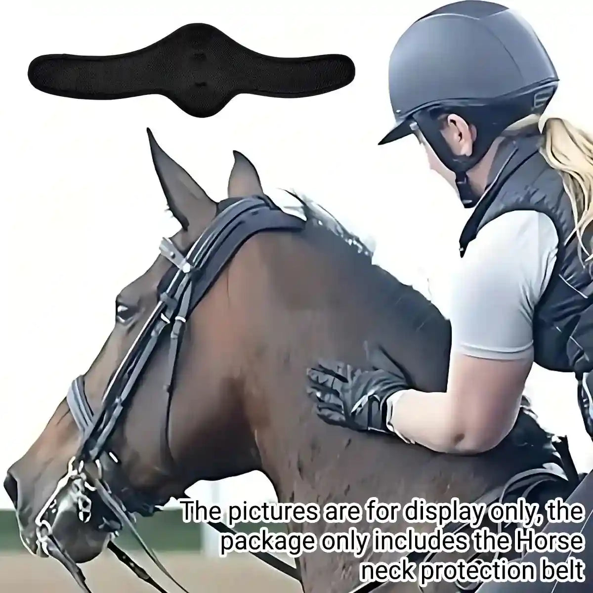 Adjustable Mesh Horse Neck Protection Belt Anti-Chafing Guard for Riding