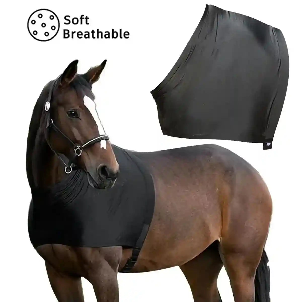 Breathable Horse Vest for Summer Anti-Mosquito Protection with Velcro Closure