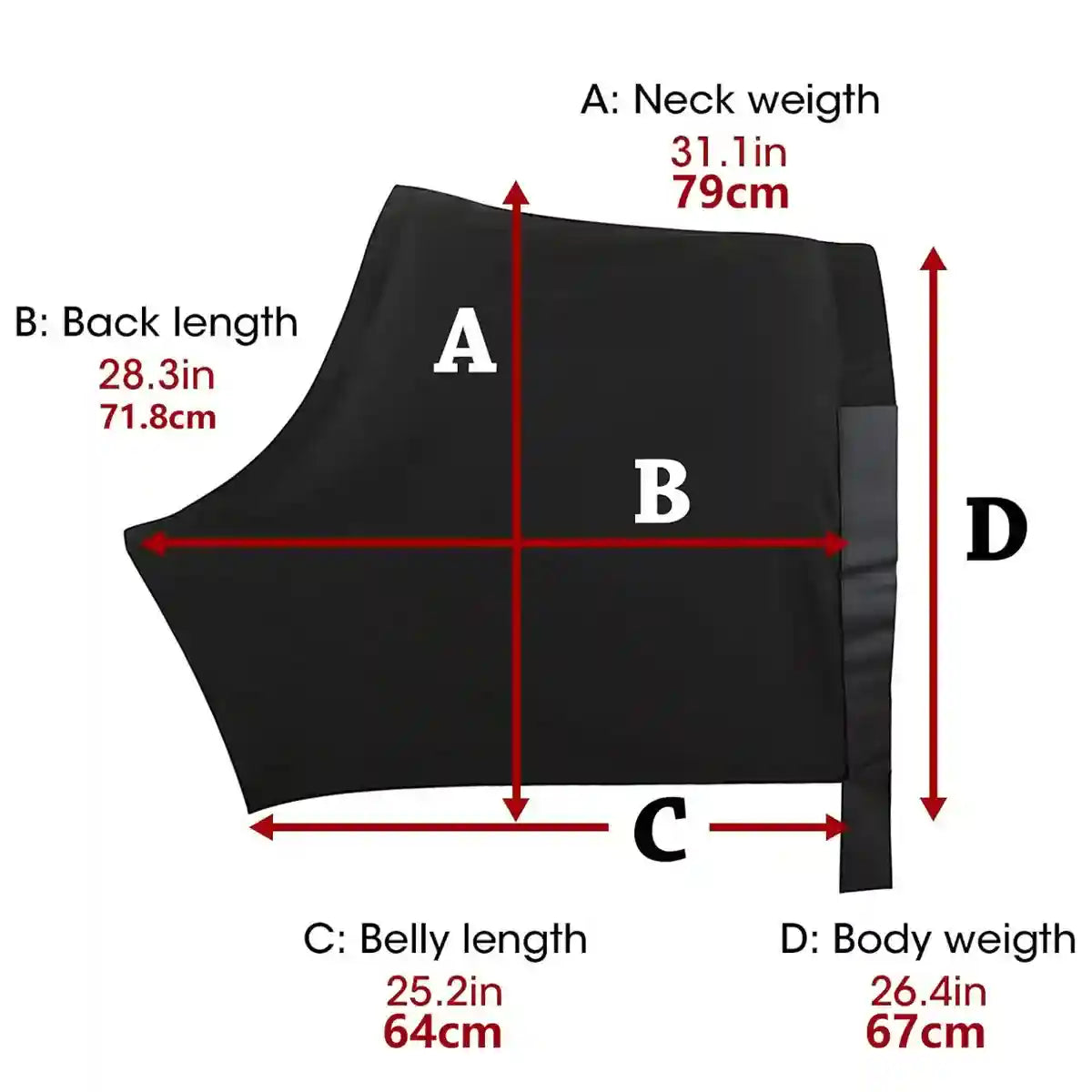 Breathable Horse Vest for Summer Anti-Mosquito Protection with Velcro Closure