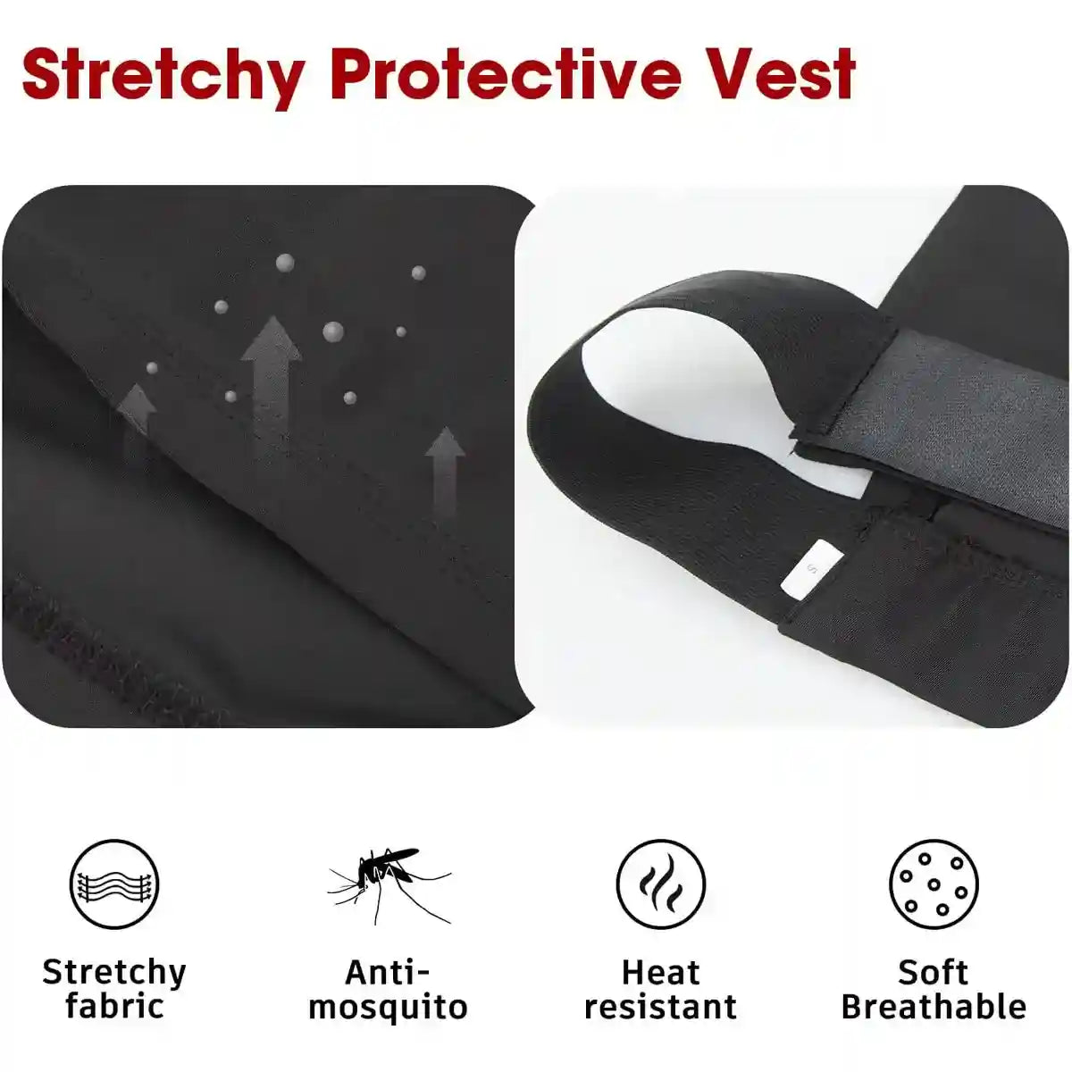 Breathable Horse Vest for Summer Anti-Mosquito Protection with Velcro Closure