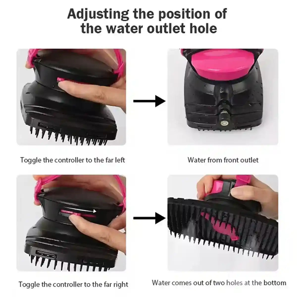 Grooming Made Easy with Spray-Equipped Horse Brush