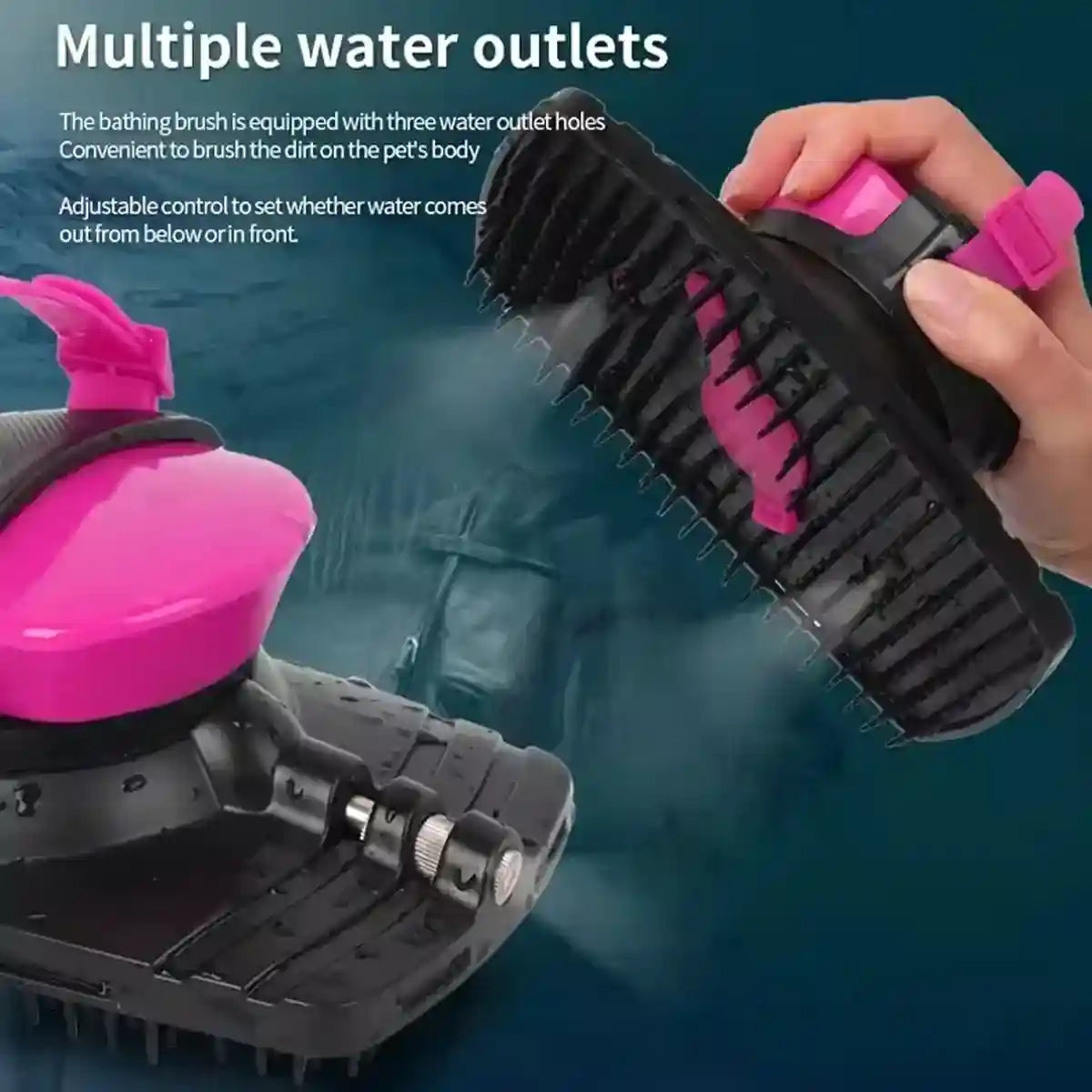 Grooming Made Easy with Spray-Equipped Horse Brush