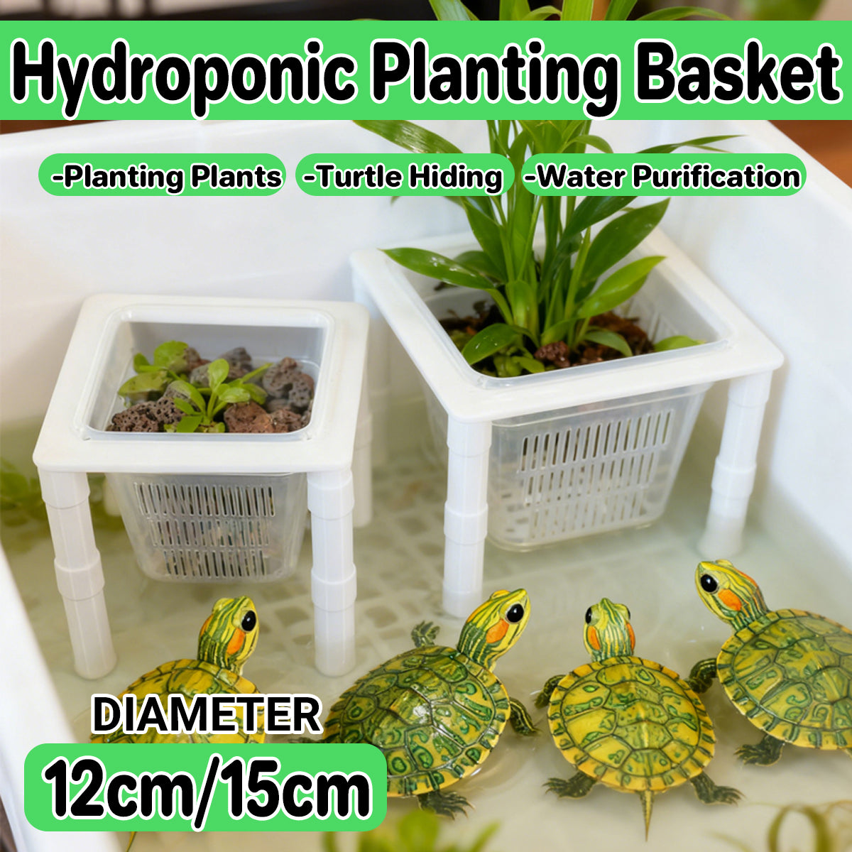 Aquarium Hydroponic Planting Basket Aquatic Plant Holder