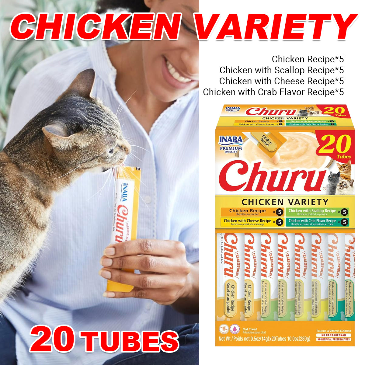 INABA Churu Chicken Variety Box Cat Treats