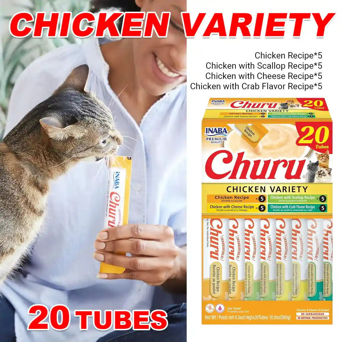 INABA Churu Chicken Variety Box Cat Treats