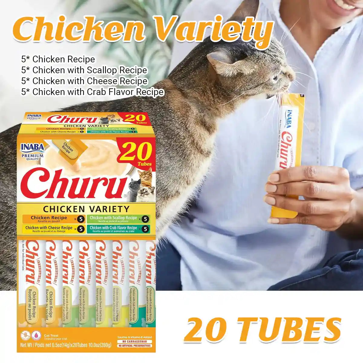 INABA Churu Chicken Variety Box Cat Treats