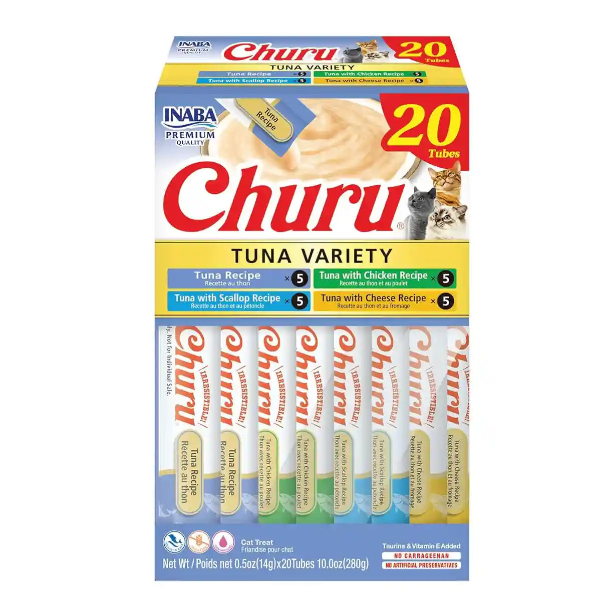 INABA Churu Tuna Variety Box Cat Treats 20*14g