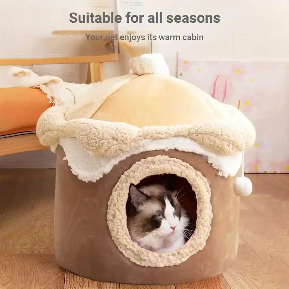 Ice Cream Cat House Bed