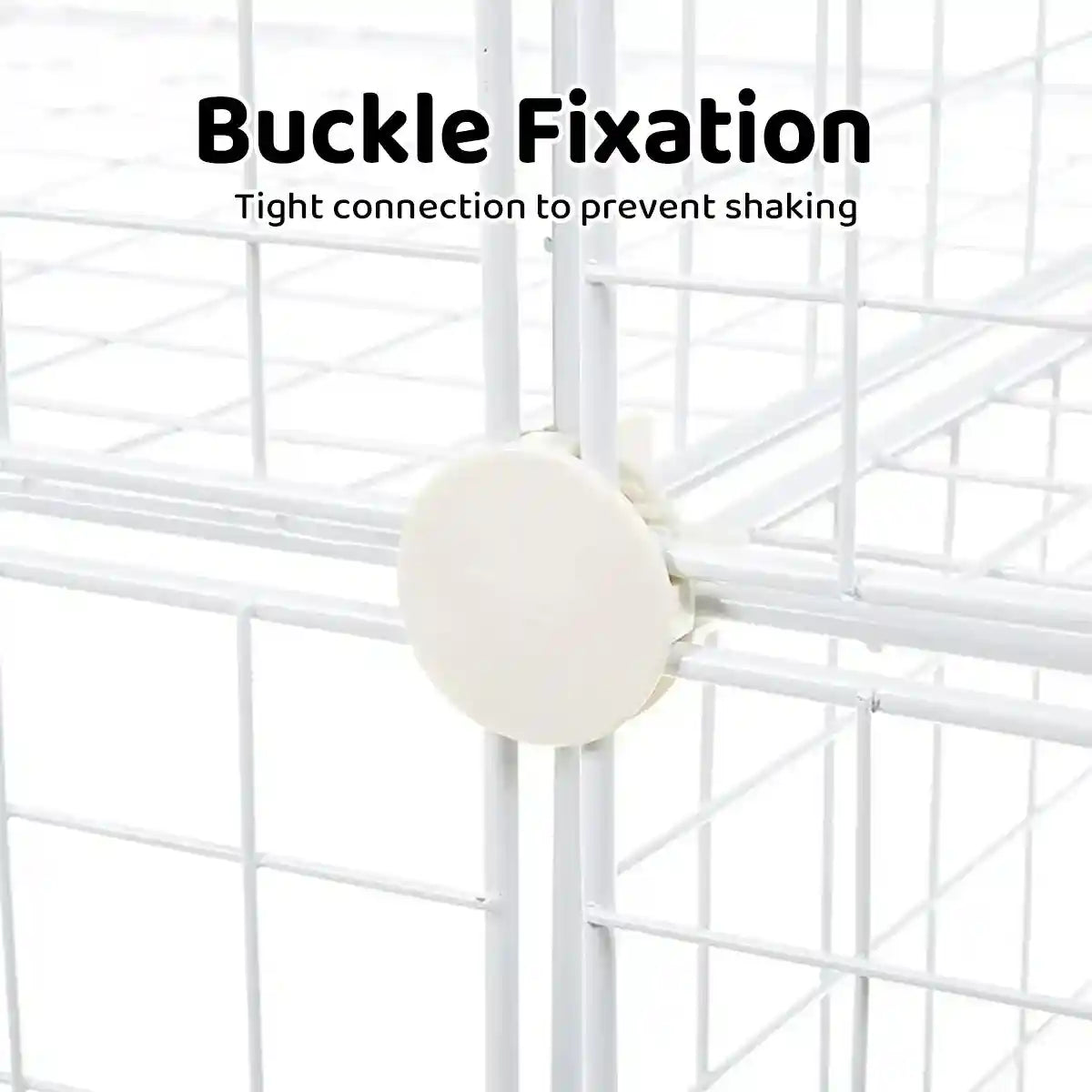 Small Pet Double Villa Cage Two-Tier Metal Habitat for Rabbits