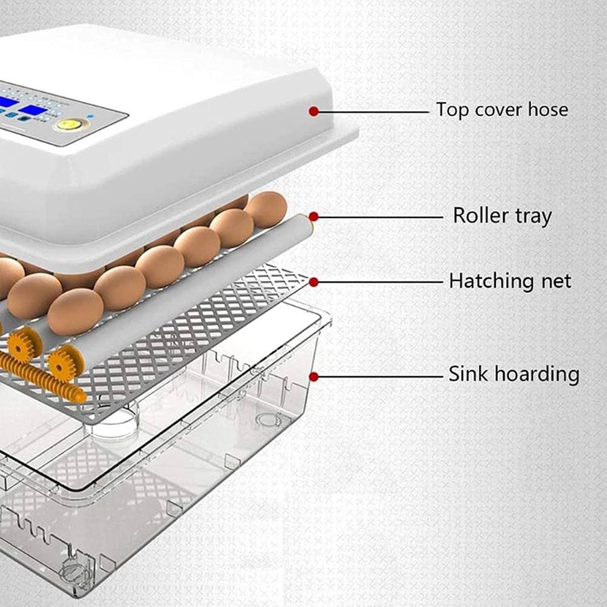 24 Eggs Intelligent Egg Incubator With Automatic Turning
