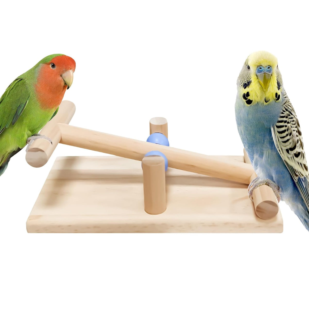 Parrot Interactive Seesaw Toy Wooden Bird Claw Grinding Toy