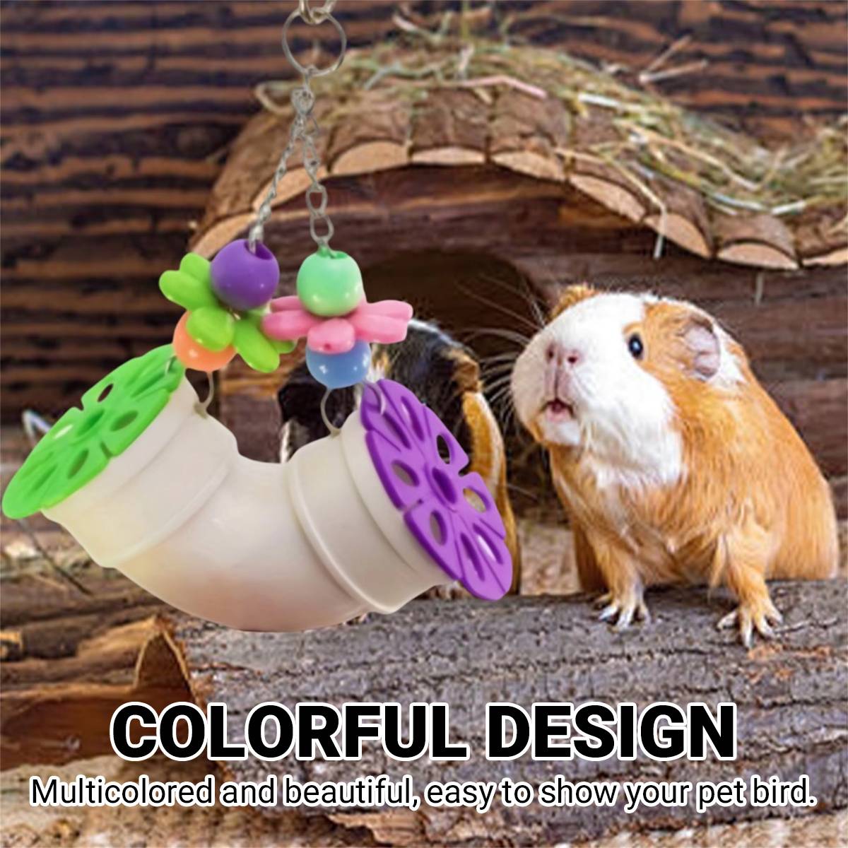 Interactive Bird Toy Hanging Food Dispenser