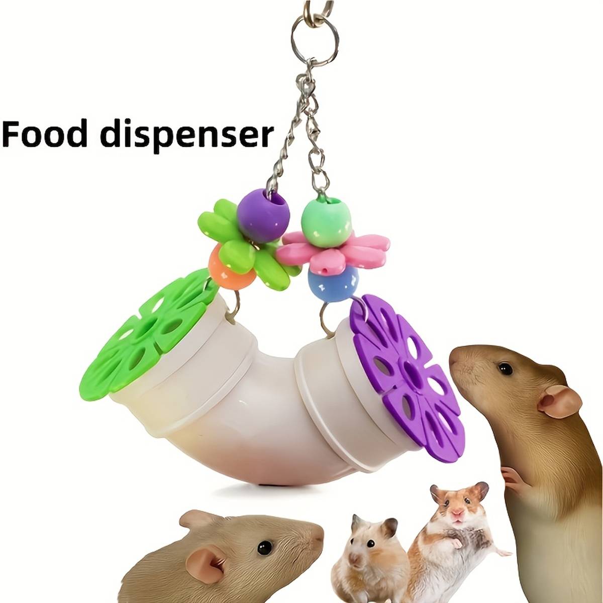 Interactive Bird Toy Hanging Food Dispenser