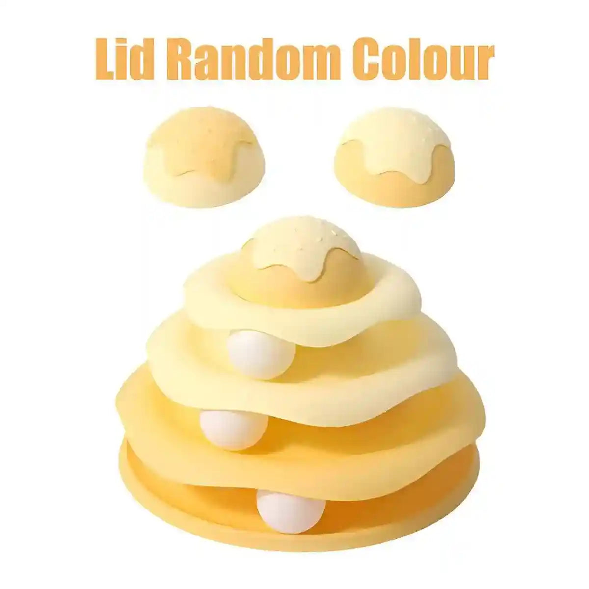 Funny Cat Toy Pet Toys Plastic Tower Interactive Track Ball Playing Game 3 Level