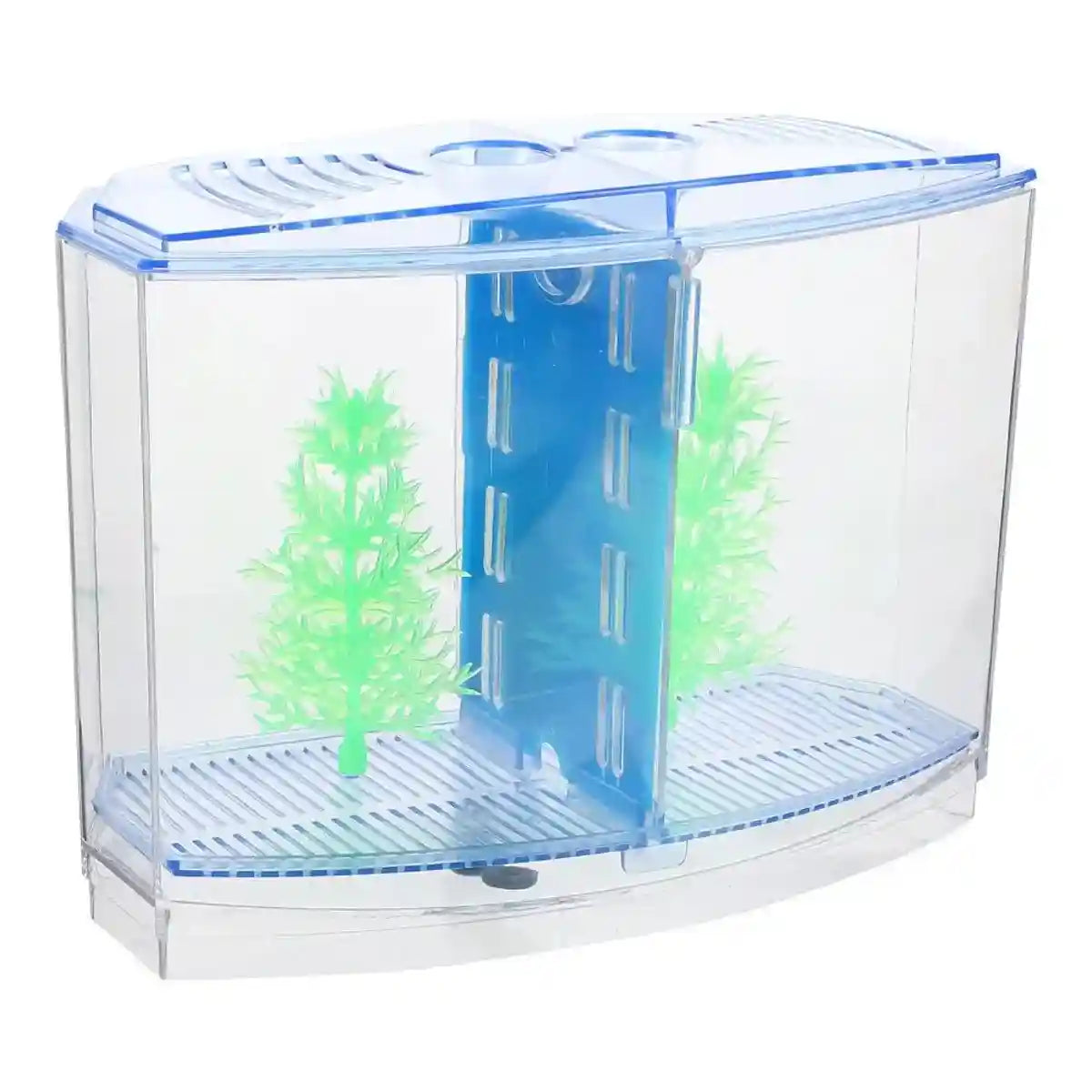 Dual Compartment Acrylic Betta Fish Tank Desktop Aquarium Display