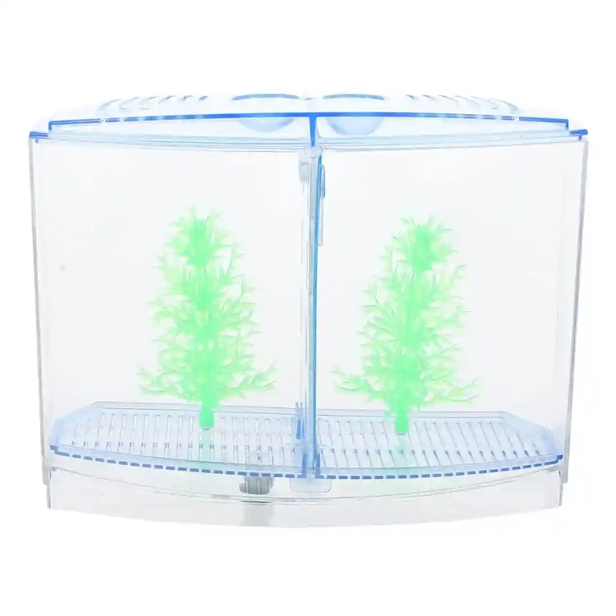 Dual Compartment Acrylic Betta Fish Tank Desktop Aquarium Display
