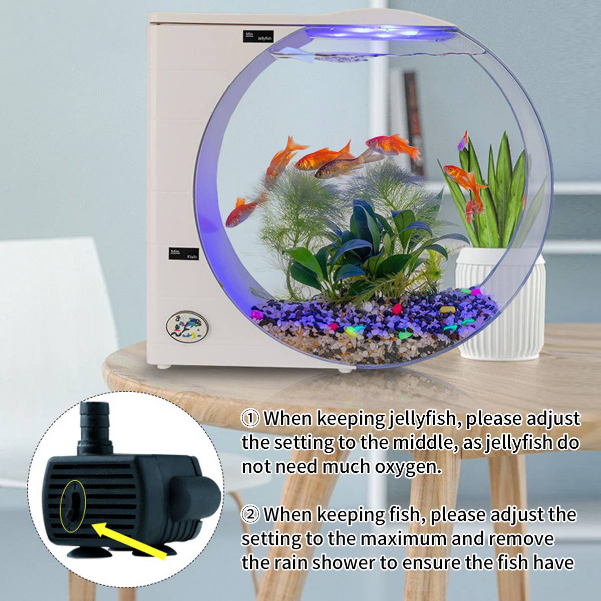 Jellyfish Aquarium 10L - LED Electronic Desktop Jelly Tank