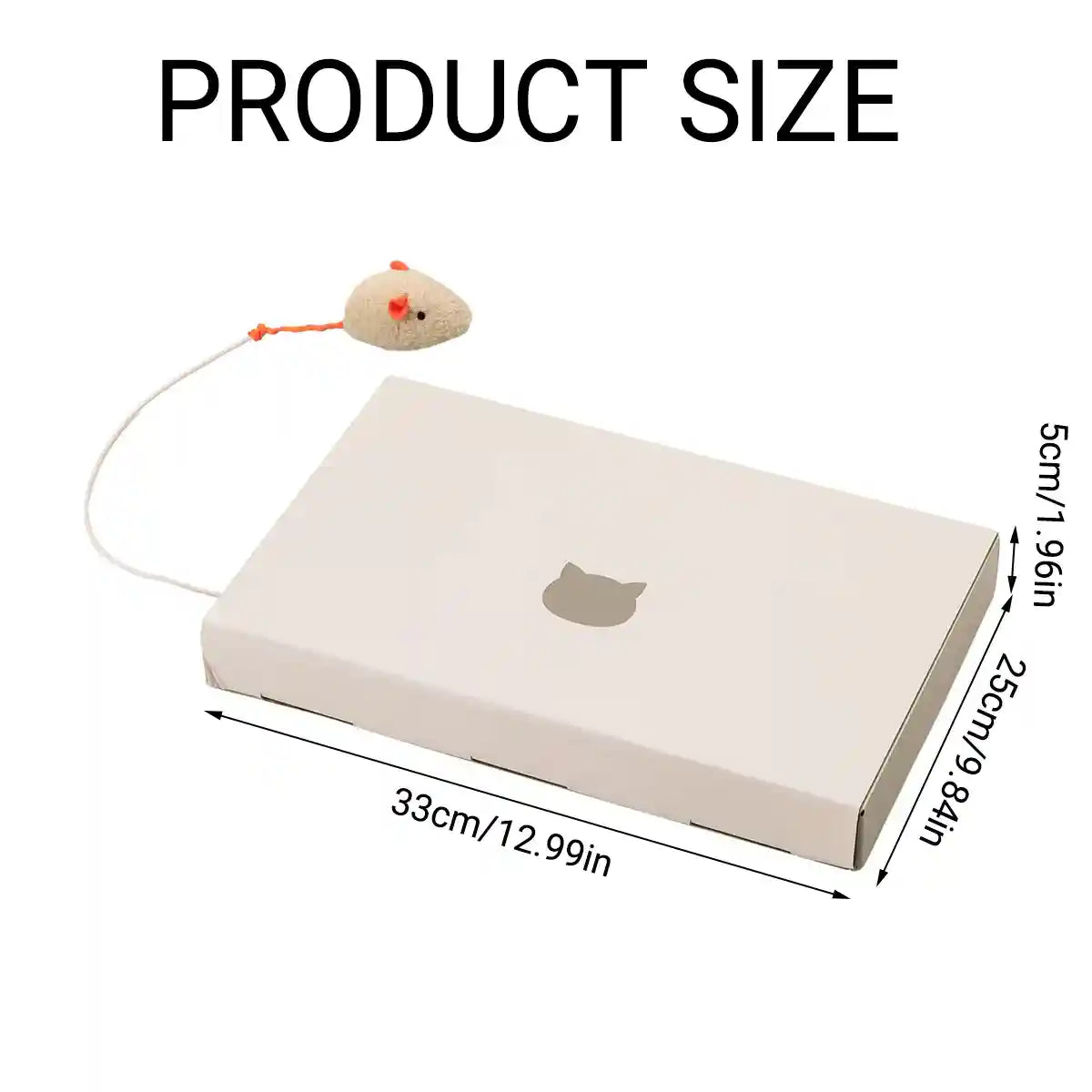 Laptop-Inspired Cat Scratching Board – Durable & Interactive Design