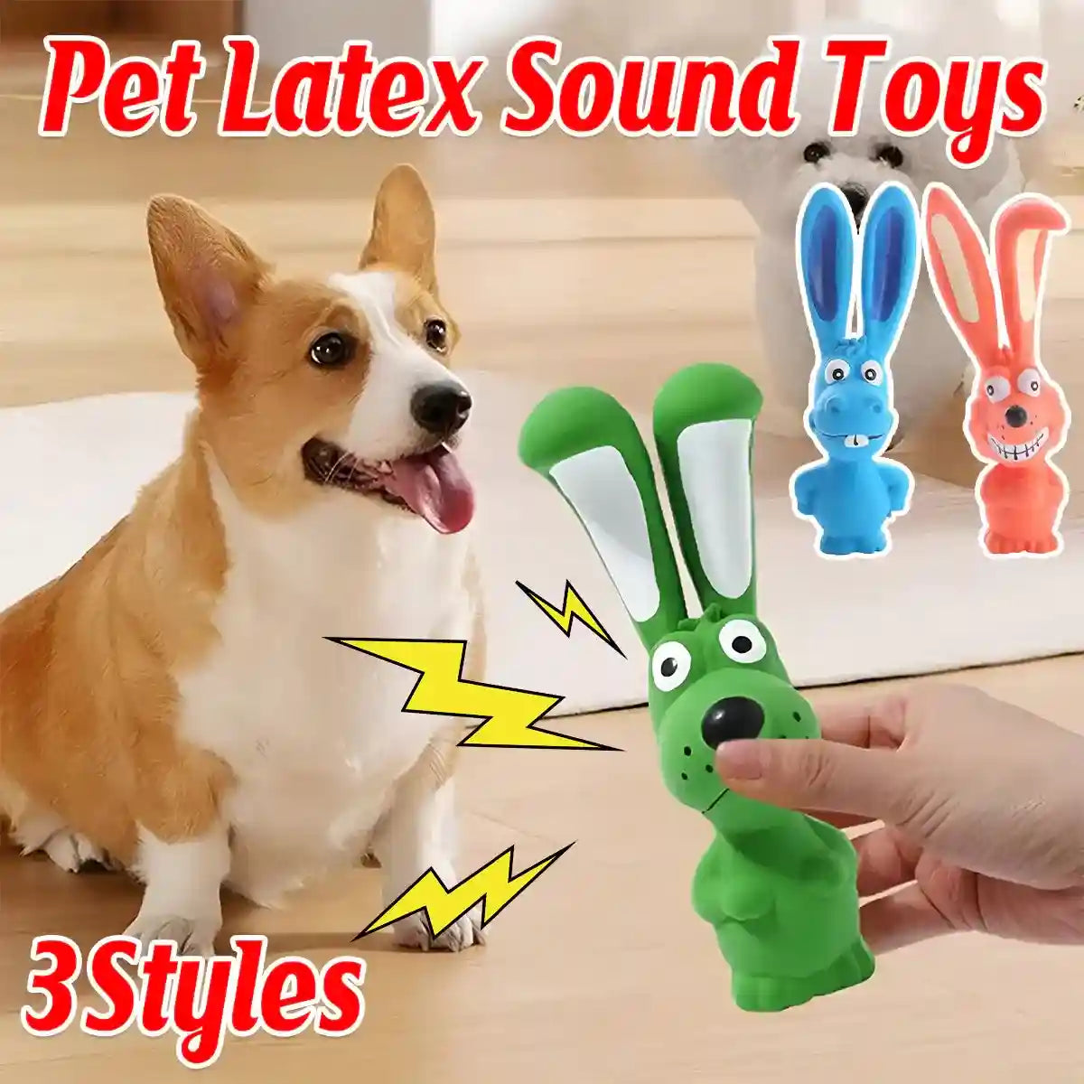 Latex Squeaky Dog Toy Animal Shape Pet Sound Chew Toy
