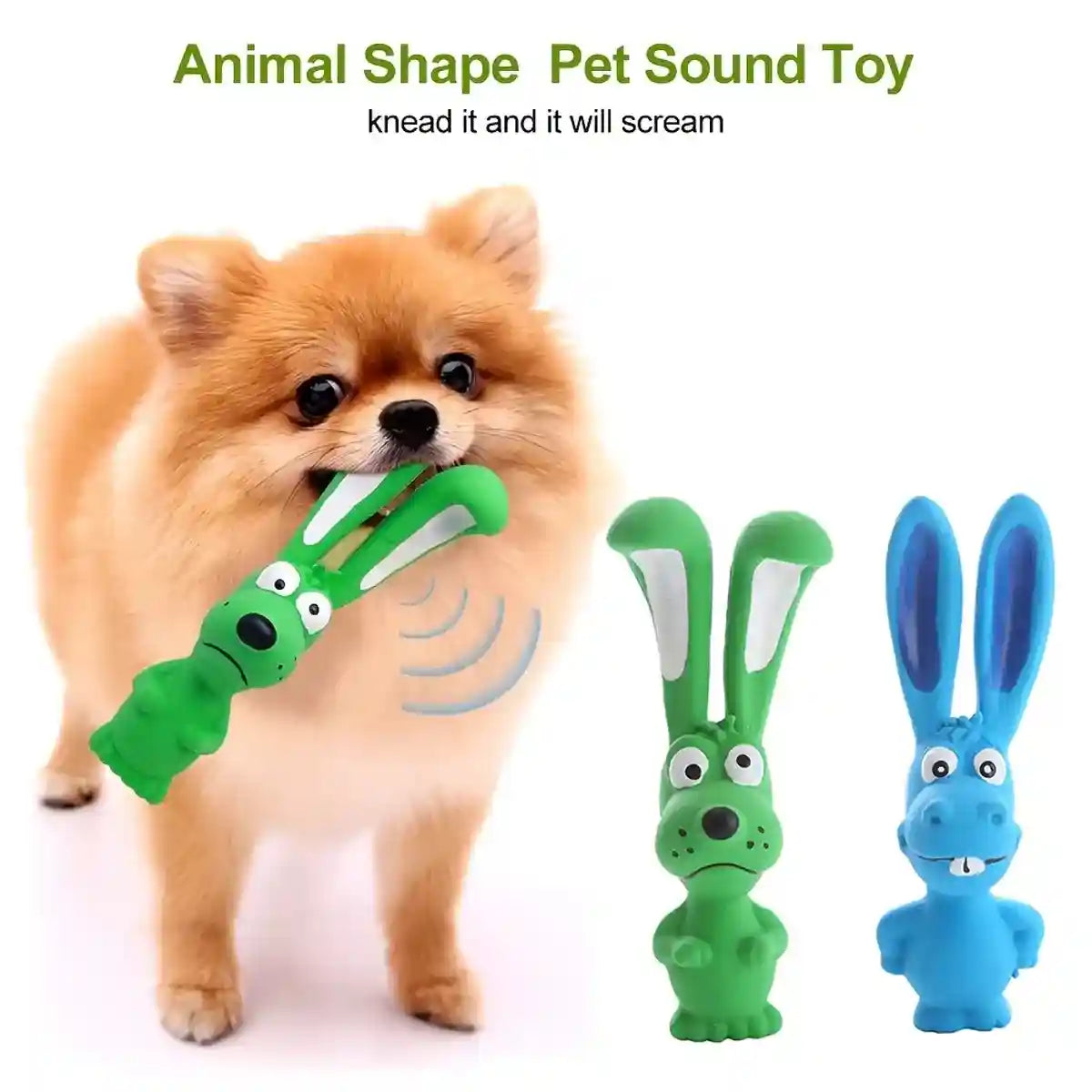 Latex Squeaky Dog Toy Animal Shape Pet Sound Chew Toy