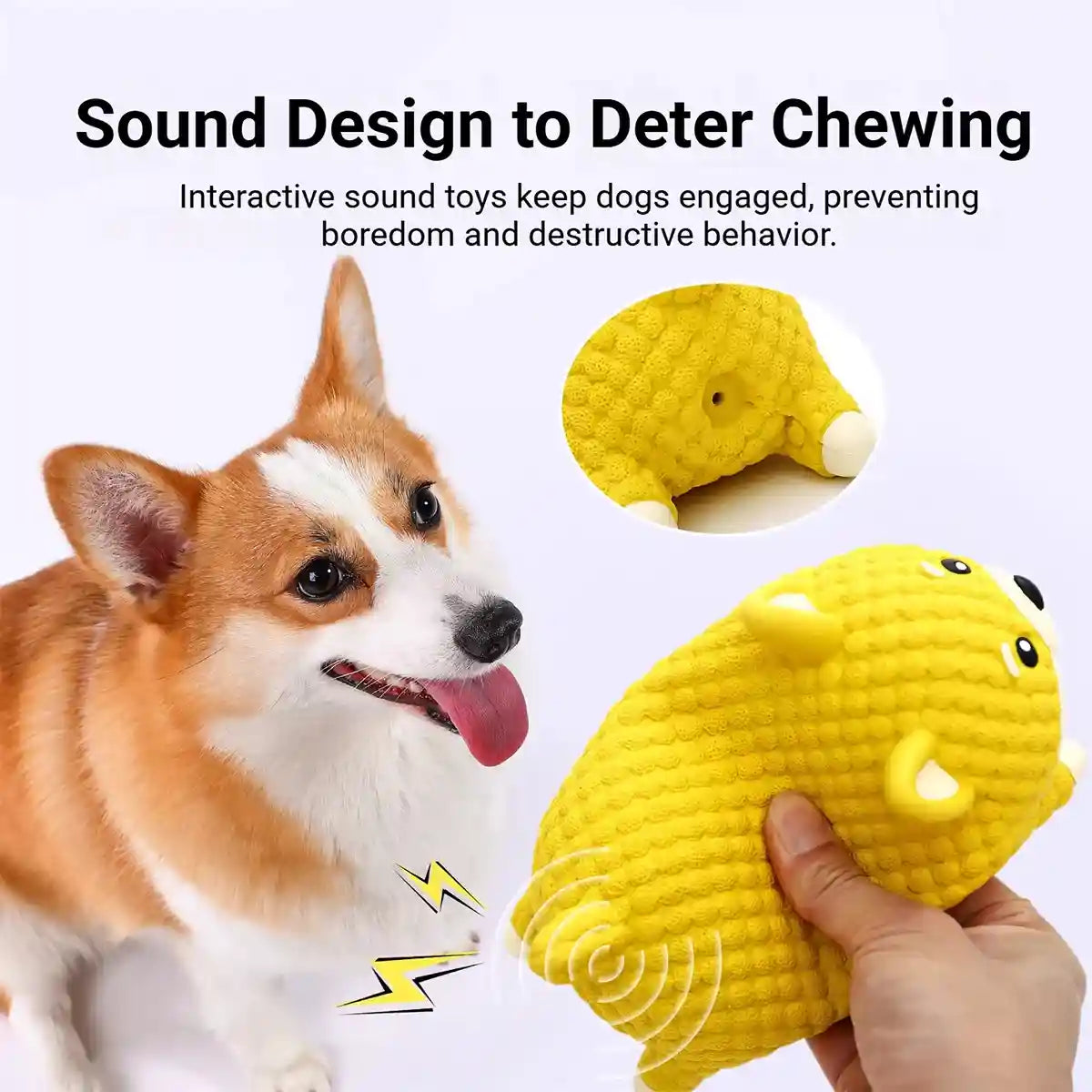 Dog Teething Toy Natural Latex Puppy Chew Toy