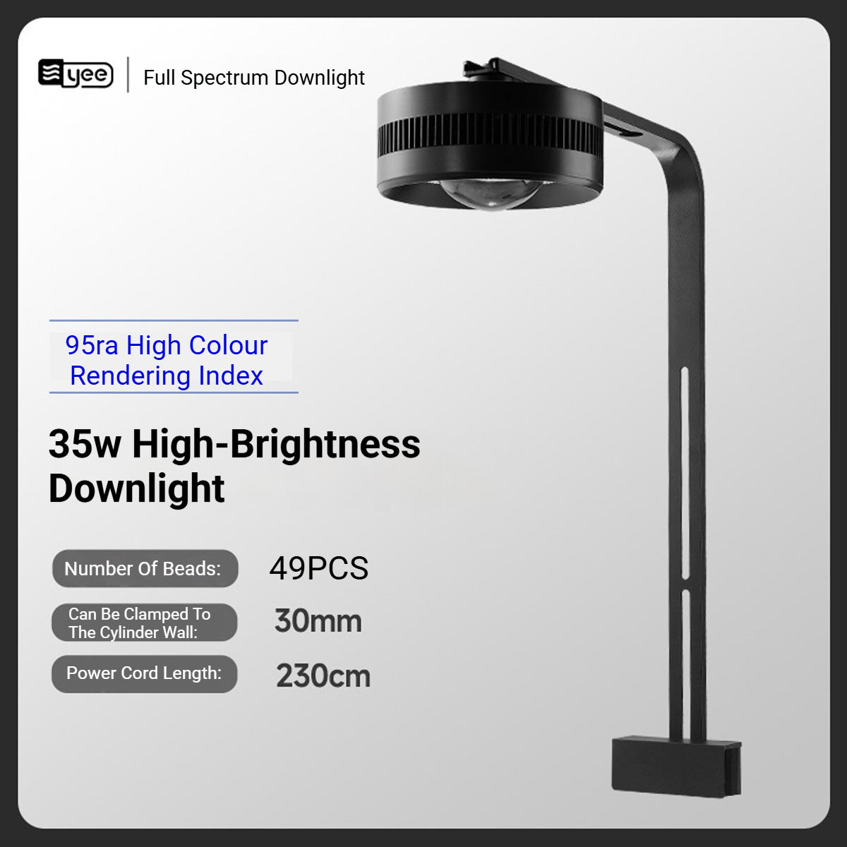 Aquarium LED Light 35W - Native Stream Tank Downlight (WRGB)