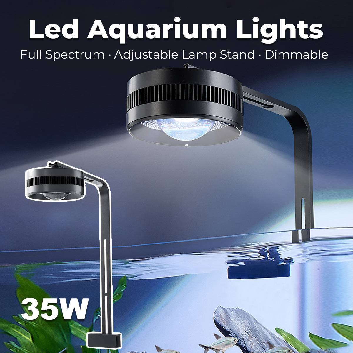 Aquarium LED Light 35W - Native Stream Tank Downlight (WRGB)