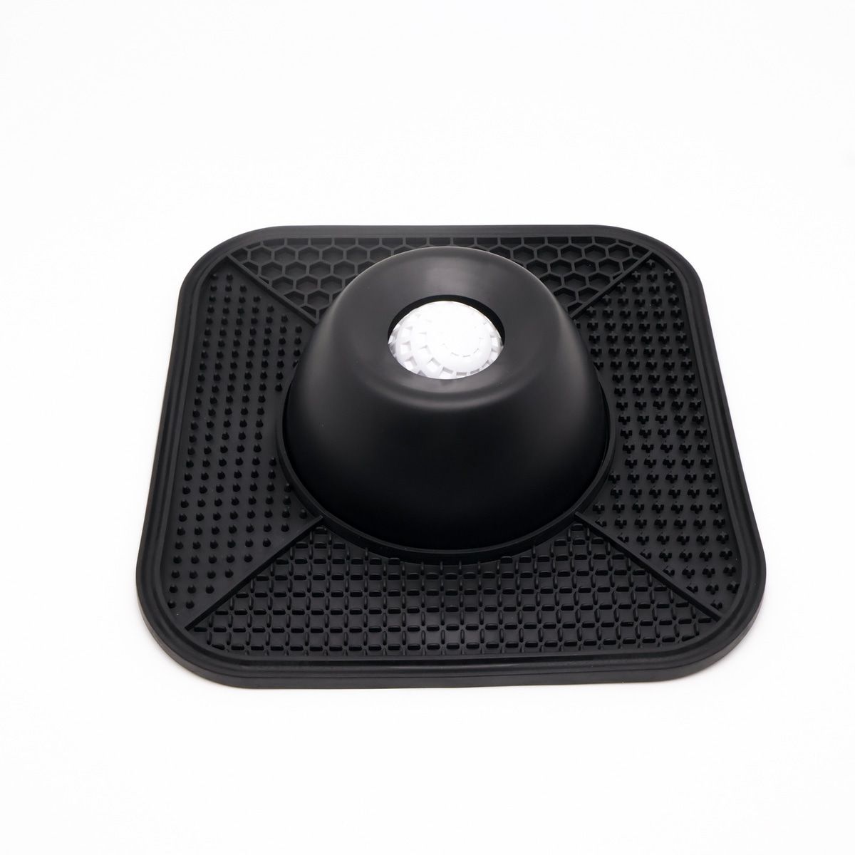 Black Dog Lick Bowl with Non Slip Silicone Mat