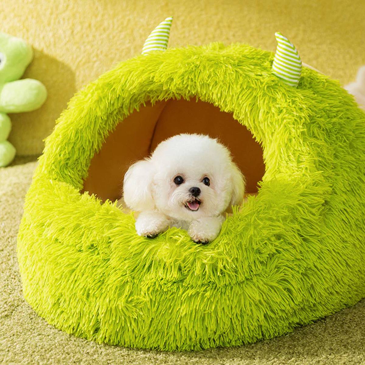 Cozy Monster Pet Bed House
