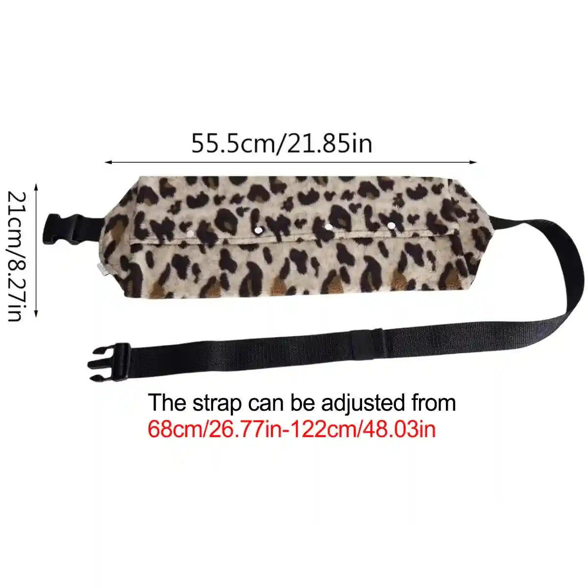 Stylish Reptile Carrier Bag with Leopard Print Travel Sling for Lizards
