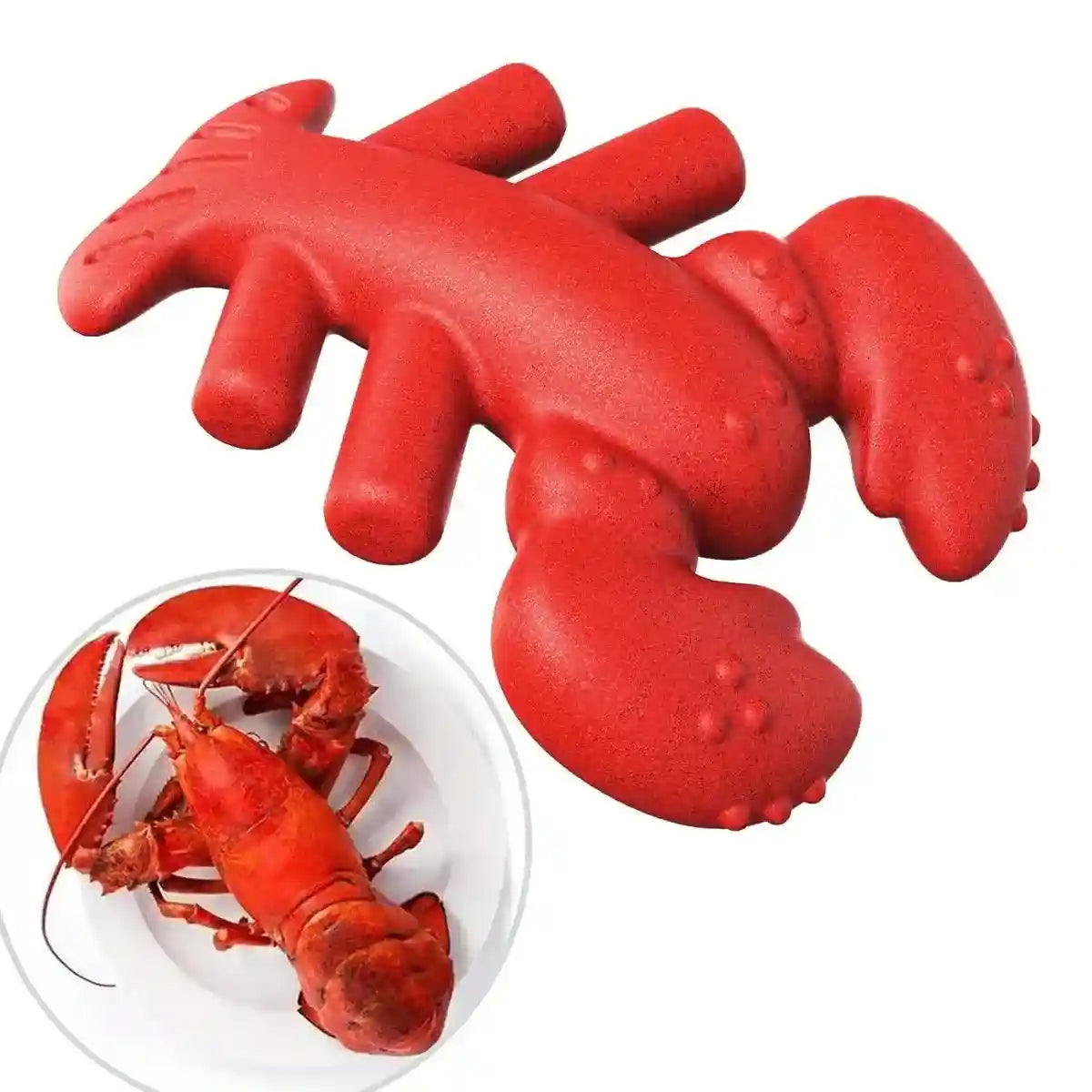 Tough Lobster Dog Chew Toy Durable Dental Toy for Large Breeds