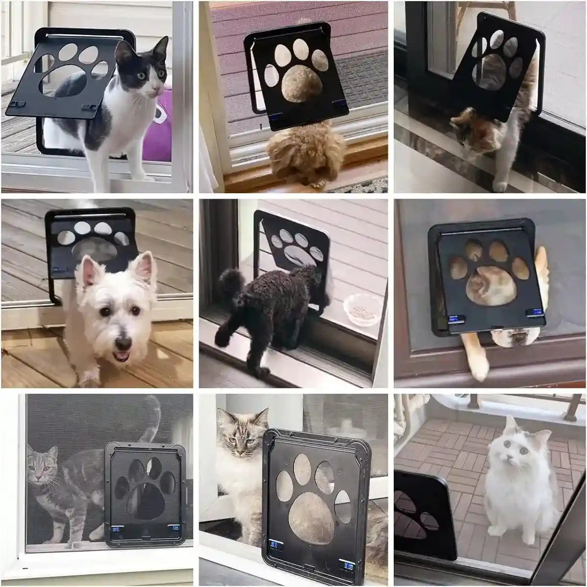 Magnetic Lock Pet Screen Door for Cats and Dogs