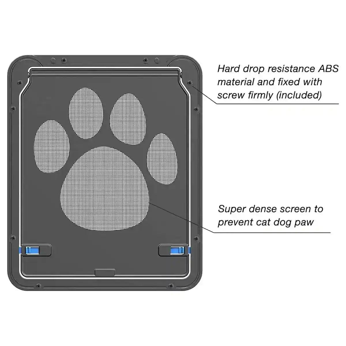Magnetic Lock Pet Screen Door for Cats and Dogs