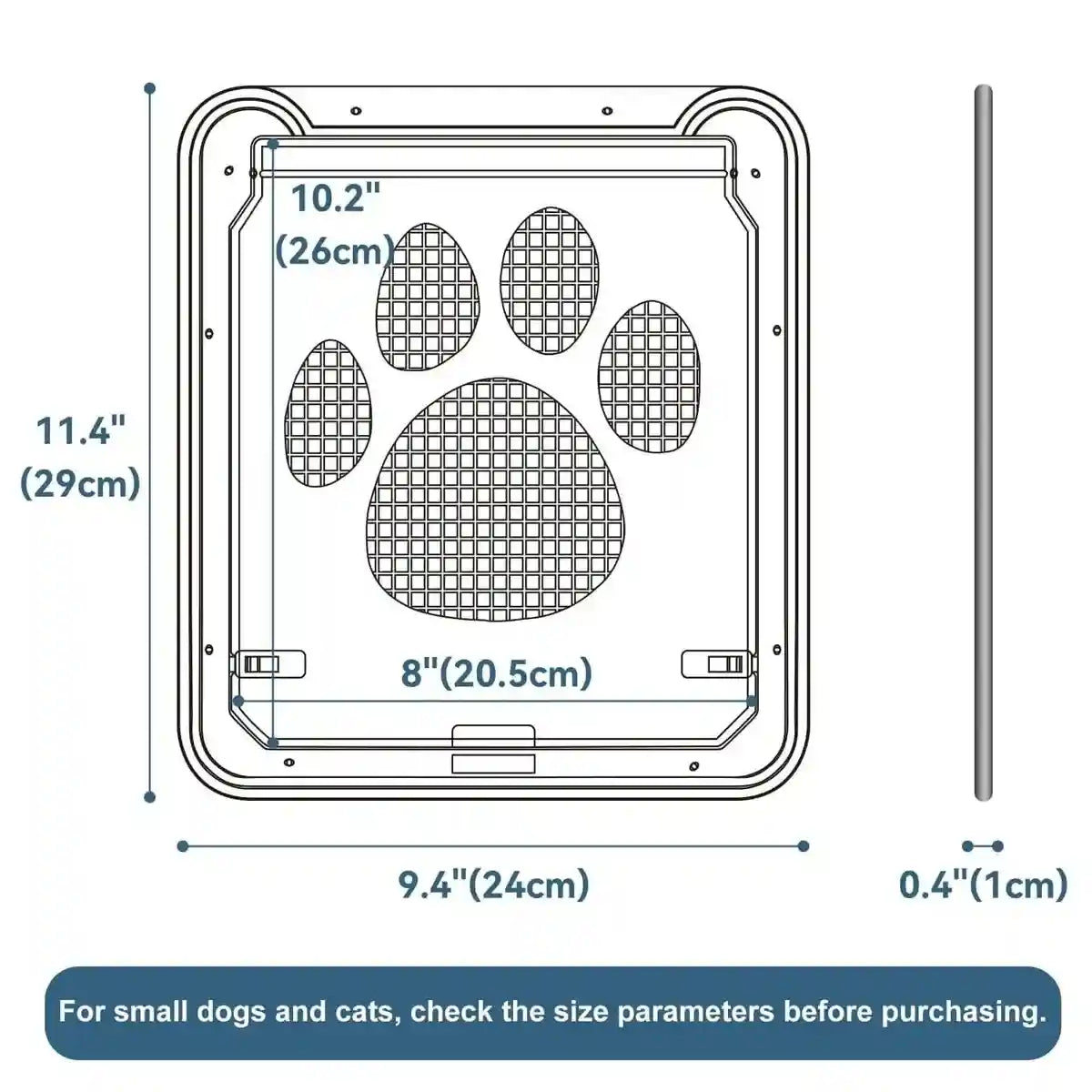 Magnetic Lock Pet Screen Door for Cats and Dogs